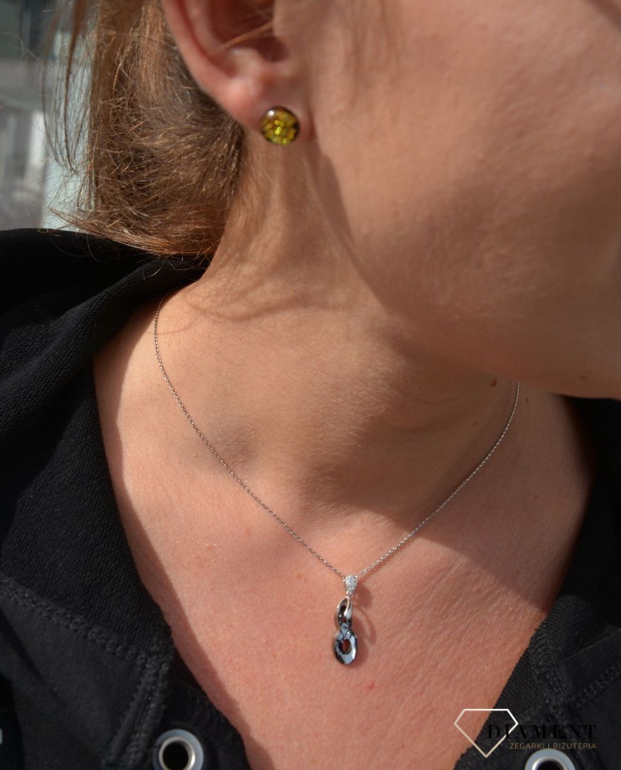 Kolczyki srebrne szkło weneckie pomarańczowe Murano 26.jpg